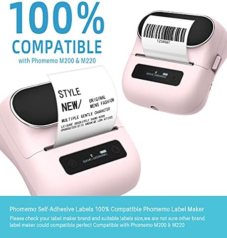 Phomemo Compatible Thermal Labels 2.75” x 3.14" - 270 White Self-Adhesive Shipping Address Labels for M220/M250/M200/M221/M260 Label Makers, Direct Thermal Paper, 3 Rolls - Image 5