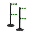 Crowd Control Warehouse CCW Series RBB-100D Set of 2 Stanchion Retractable Belt by Crowd+Control+Warehouse
