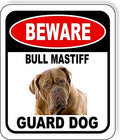 BEWARE BULL MASTIFF GUARD DOG Aluminum Composite Outdoor Sign 8.5" x10" Metal Security Notice for Yard, Fence, Porch, Property, and Business – No Trespassing, Warning, Attack Dogs, Protection by WorkHouseSigns