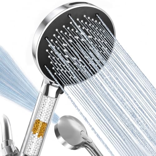 SR SUN RISE High Pressure Filtered Handheld Shower Head 9 Spray（1 filter） by SRSUNRISE