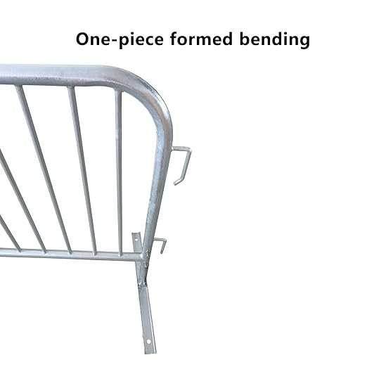 2 Pack 8.5 Ft Steel Crowd Control Heavy Duty Interlocking Steel Safety Barriers - Image 5