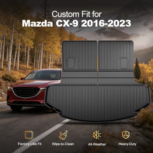 Car Cargo Liner Custom Fit for Mazda CX-9 2016-2023 - Image 2
