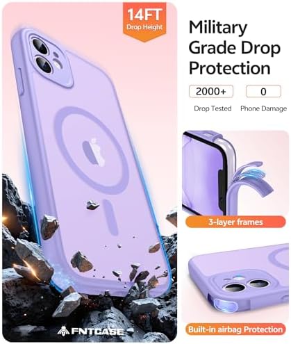 FNTCASE for iPhone 11 Phone Case, Fit for Magsafe, Full Camera Protection - Image 5