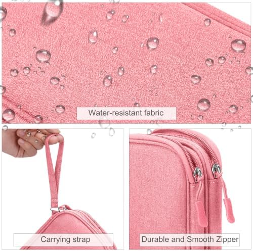 FYY Electronic Organizer, Travel Tech Pouch Bag, Medium, Pink - Image 4
