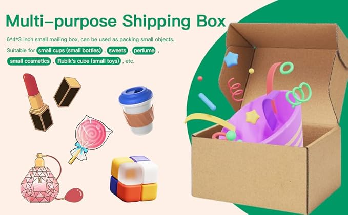 4x4x2 Inch Small Shipping Boxes Pack of 100 - Image 5