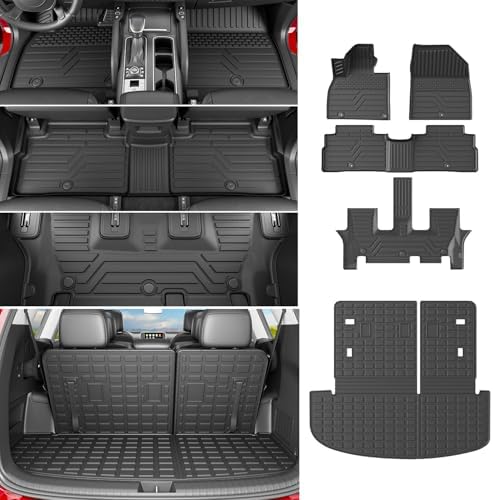 powoq Floor Mats Cargo Mat Compatible with 2020-2025 Kia Telluride by powoq