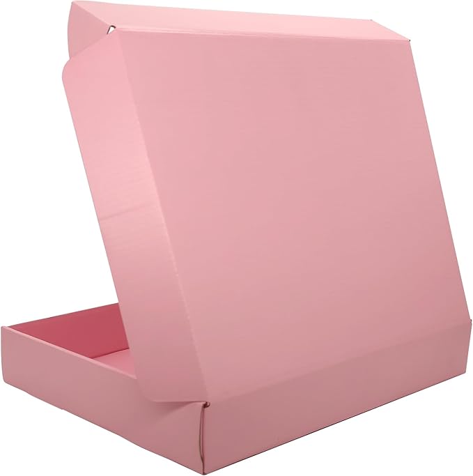 Pink Shipping Boxes for Small Business Pack of 25-13x10x2 inches Cardboard - Image 4
