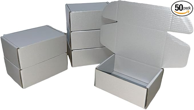 50 Pcs 4.3 x 3.1 x 2 inches Mini Size Corrugated Cardboard Gift Boxes by Unknown