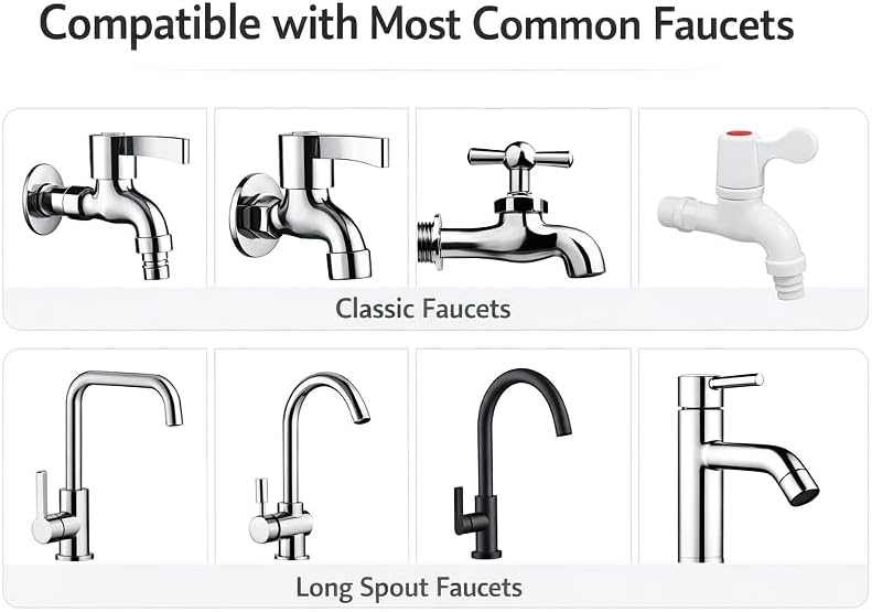 3-Pack Mushroom Faucet Filter, Water Filter for Sink Faucet,Anti-Splash Water-Saving Tap Attachment for Kitchen & Bathroom Sinks, Easy Install, Travel-Friendly, Fits 3/5" to 3/2" Faucets - Image 6