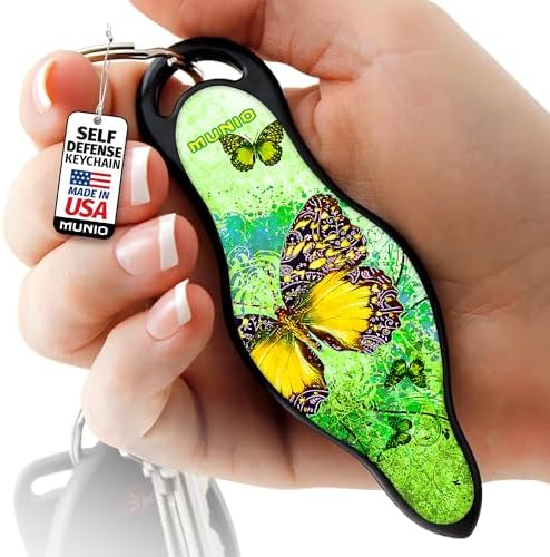 MUNIO Self Defense Keychain – Lightweight, Stylish & Portable Safety Tool for Women & Men – Non-Lethal Kubotan, Easy to Use by MUNIO