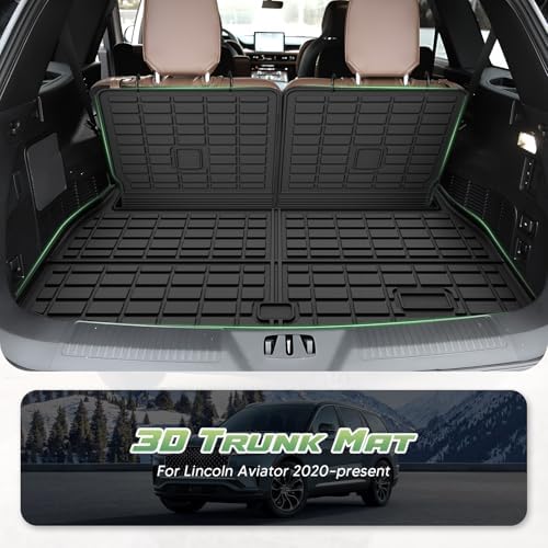Cargo Liner for Lincoln Aviator 2020-2025 2026, All Weather Cargo Mats for Aviator Accessories, Heavy Duty TPE Trunk Mat, Car Accessories - Image 2