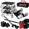 Furniture Movers with 5 Wheels, Heavy Duty Furniture Dolly by Qenovo
