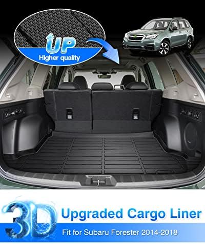 Cartist Cargo Liner Compatible with 2014-2018 Subaru Forester, All Weather Rear Trunk Mat for Forester Accessories Heavy Duty Waterproof - Image 2