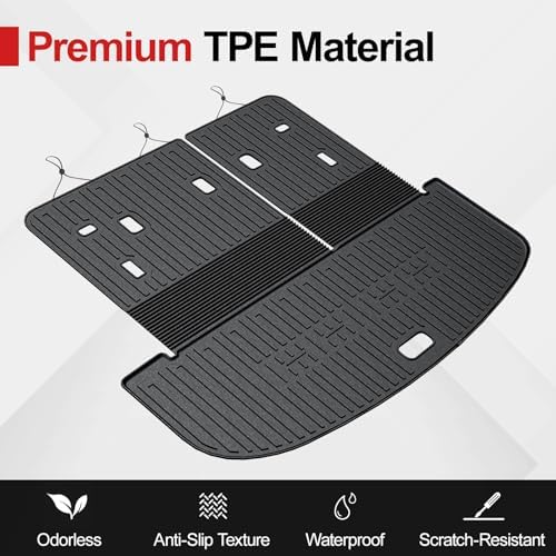 Cargo Mat & Brackrest Mat for 2020-2024 Kia Telluride Accessories - Image 4