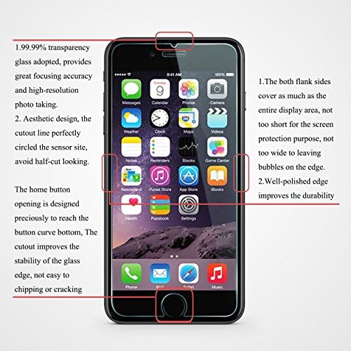 Ailun 3 Pack Screen Protector for Apple iPhone 8,7,6s,6, 4.7 Inch - Image 3
