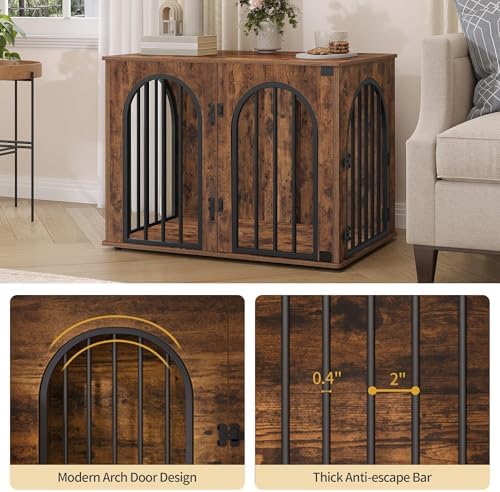 Hzuaneri 31.5'' Dog Crate Furniture,Dog Kennel Indoor for Small/Medium Dogs - Image 5