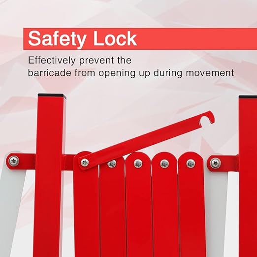 GYMTIME Industrial Expandable Metal Barricade, 16 Feet, Easily Assembled Safety - Image 3