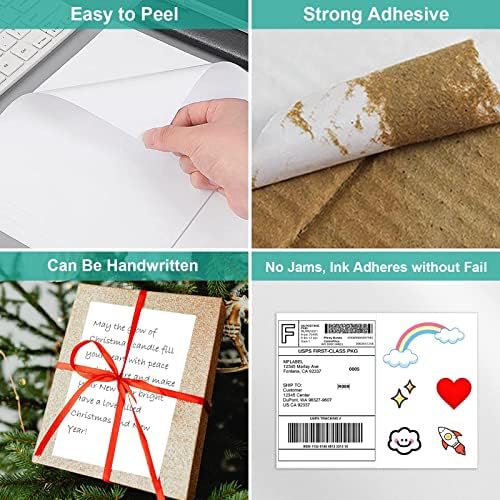 MFLABEL Half Sheet Label Laser/Ink Jet Shipping Label 8.5 x 11 Inches Packaging Labels, Address Labels for Laser & Inkjet Printers, 800 Count(400 Sheets) - Image 5