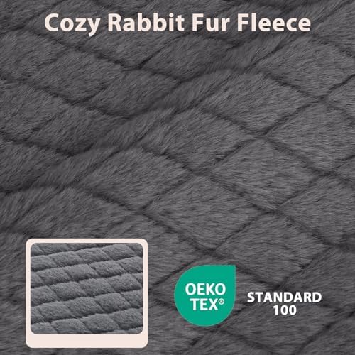 JOEJOY Orthopedic Dog Bed for Extra Large Dogs, Washable Dog Crate Bed Large Sized with Removable Cover, Egg Memory Foam Big Pet Beds, Grey, 47"x29" - Image 4