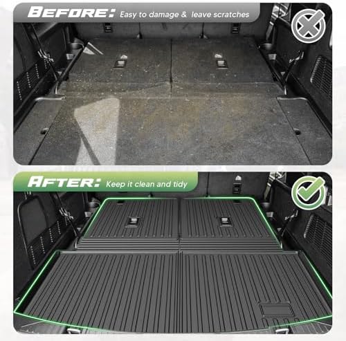 Cartist Floor Mats for Ford Explorer (Only for 7 Seats) 2020-2025 2026, All Weather Cargo Liner for Explorer Accessories, Heavy Duty Car Mats, Car Accessories - Image 4
