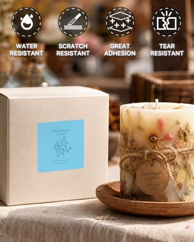 iEager Blue 3" x 3" Square Thermal Label Stickers, 500 Labels/Roll - Image 3