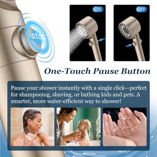 FEELSO Filtered Shower Head with Handheld, High Pressure Shower Filter Head - Image 5
