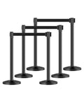 VEVOR Stanchion Post, Carbon Steel Black Stanchions Queue by VEVOR