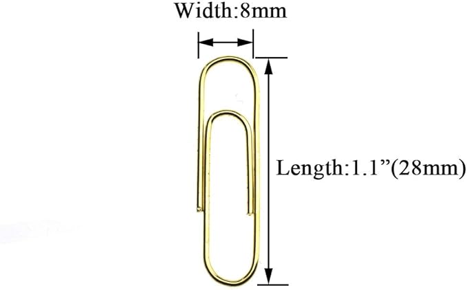 HAHIYO Paper Clips Sturdy 1.1 inches Length 300 Pack Paperclips Heavy Duty - Image 2