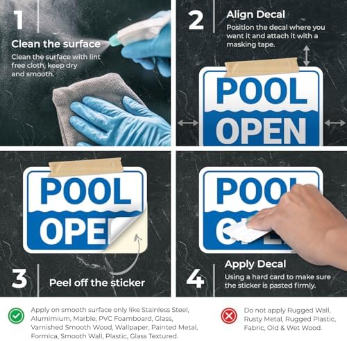 Pool Open Sign, - Image 3