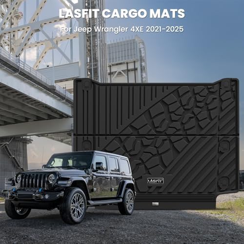 LASFIT Cargo Mat for Jeep Wrangler 4XE 2021-2025 4 Doors with Subwoofer - Image 2
