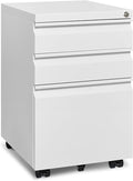 Mobile File Cabinet for Home Office, Lockable 3 Drawer Filing Cabinet by Approgreent