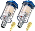 beduan Water Oil Separator Filter, 1/4" NPT Male and Female Thread Spray Gun Filters Air Line Compressor Fitting （Pack of 2） by Beduan