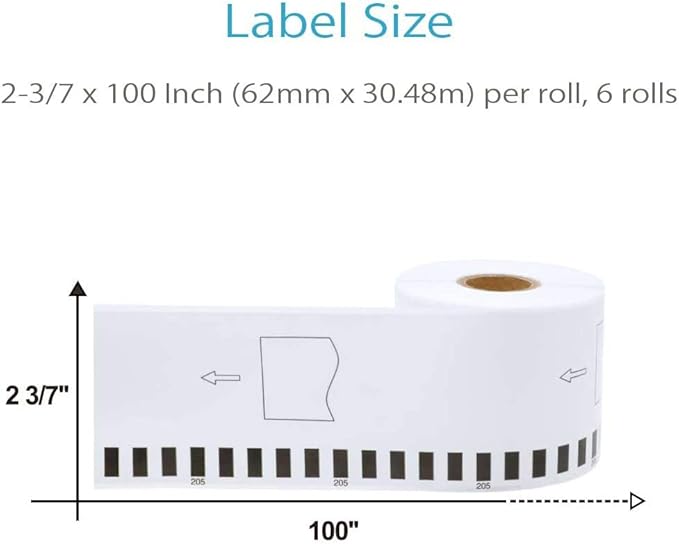 COLORWING DK-2205 Continuous Paper Labels Replacement - Image 2