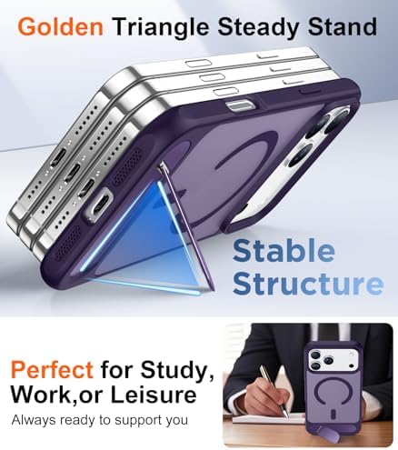 Temdan Magnetic for iPhone 18 Pro Max Case/iPhone 17 Pro Max Case Stand - Image 4