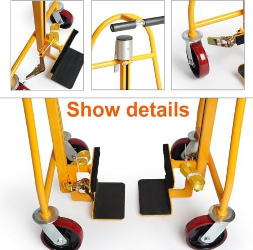 Manual Furniture Mover Tool Set,Heavy Duty Moving Dolly, 1300 lbs Capacity, 12" Lift Height.Machinery Mover Pake Handling Tools. （(Set of 2)） - Image 7