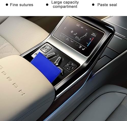 Ziciner Car Registration and Insurance Holder, 5.2"× 4.7" Premium Auto Glove Box Organizer with Closure, Essential Vehicle Document Holder for Card, Driver License (Blue) - Image 5