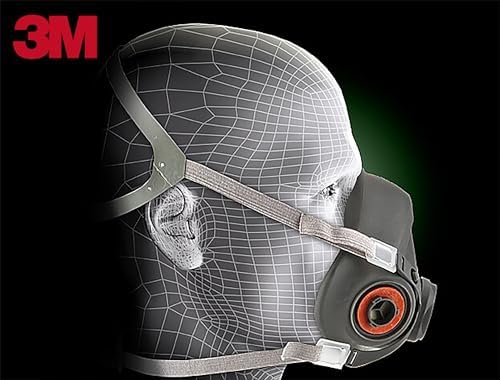 3M Half Facepiece Reusable Respirator 6300, NIOSH, Large - Image 6