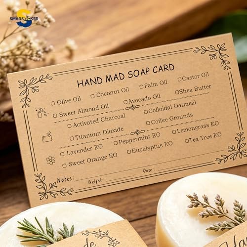 Brown Kraft Soap Labels 120pcs, Handmade Soap Wrap Tags - Image 6