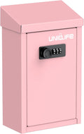 Uniclife Pink Metal Wall Mounted Mailbox by UnicLife