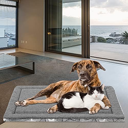 EMPSIGN Dog Crate Pad for 54"x37" Dog Crate, Star Pattern/Grey - Image 5