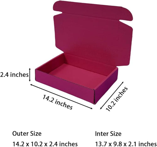 20 Pcs 14.2 x 10.2 x 2.4 inches Larger Size Shipping Boxes - Image 2