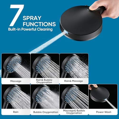 Cobbe Filtered Shower Head with Handheld, Water Softener for Hard Water - Image 4