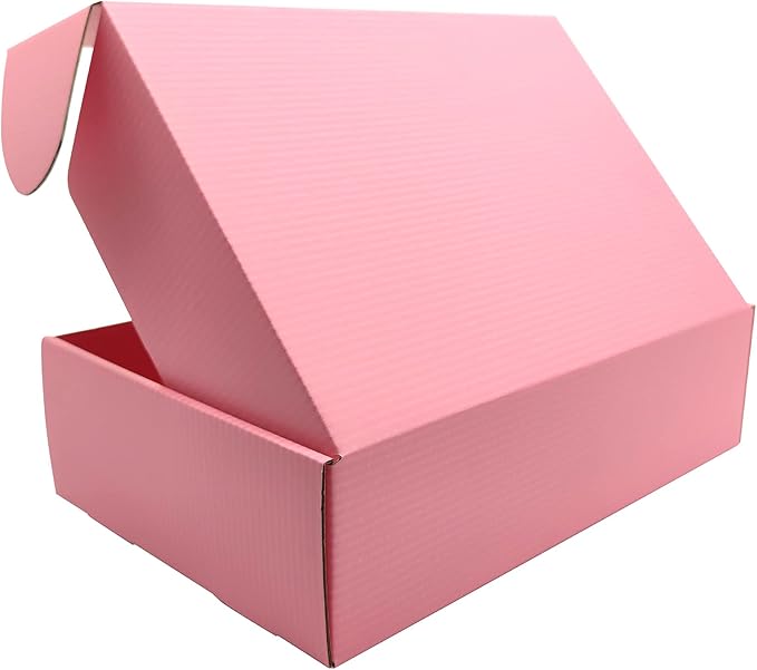 Pink Shipping Boxes for Small Business Pack of 20-12x8x3 inches Cardboard - Image 4