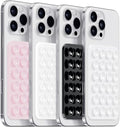 LvShuLiangPin Anteel Silicone Suction Phone Case Mount, Silicon Adhesive Phone Accessory for Smartphones, Hands-Free Mirror Shower Phone Holder for Selfies, Tiktok Videos (LPK&WHT&TP&BLK) by LvShuLiangPin
