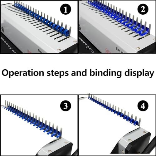 RAYSON SD1202 19-Hole Comb Binder, 10-Sheet Punch, 200-Sheet Capacity - Image 4
