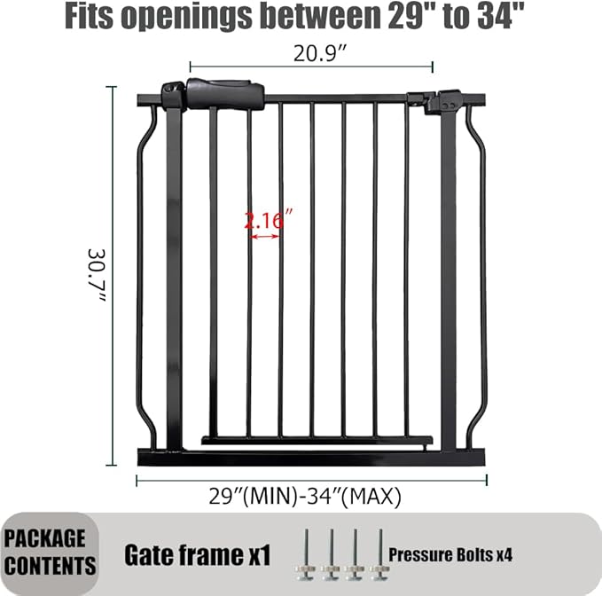 29-34 Inch Baby & Pet Gate - Image 2