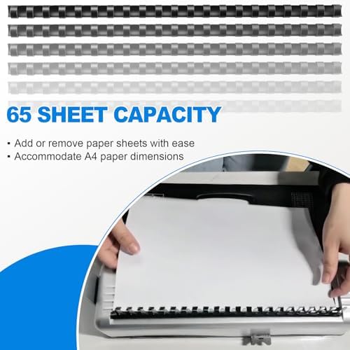 100PCS 21 Ring Plastic Comb Binding Spines 5/8 Inch Diameter - Image 5