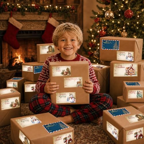 Christmas Gift Tags - 500 PCS Gift Tags Stickers for Christmas Presents - Image 5