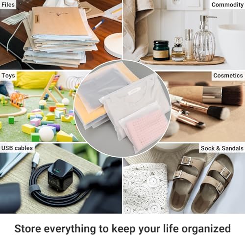 Frosted Zipper Bags for Clothes 25pcs, Plastic Shirt Bags for Packaging T-Shirt, Swimsuit, Bikini, Bathing Suit, 3 Mil, 9.8x7.8" with Vent Holes and Reinforced Sides - Image 6