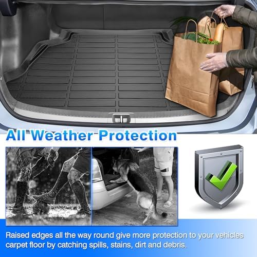 Cartist Floor Mats and Cargo Liner Fit for Toyota Corolla 2014-2019 (Not fit Corolla Cross& hatcback) All Weather Floor Mat Corolla Accessories Heavy Duty Carpet Protection - Image 6